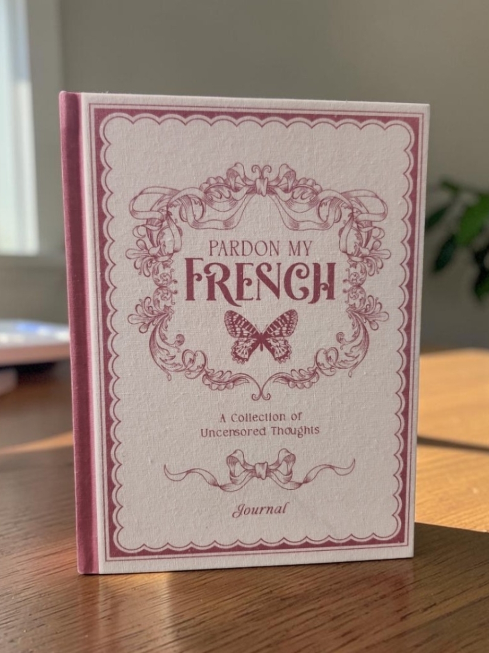 Ecokind By U Style Pardon My French Fabric Casebound Journal NWOT